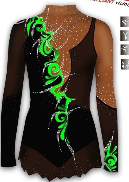 Орнамент для купальника для художественной гимнастики