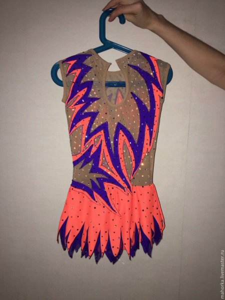 Купальник для художественной гимнастики 2022 зеленый