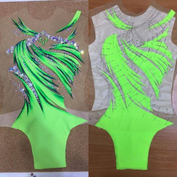 Лекало гимнастического купальника