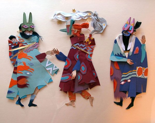 Карнавальный костюм в технике коллажа