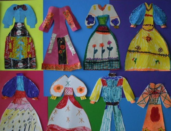 Рисование в старшей группе на тему одежда