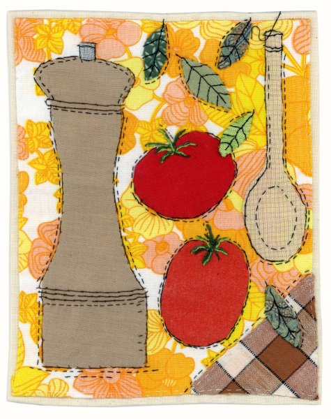 Аппликация кухонная утварь