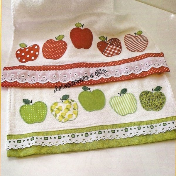 Красивые кухонные полотенца