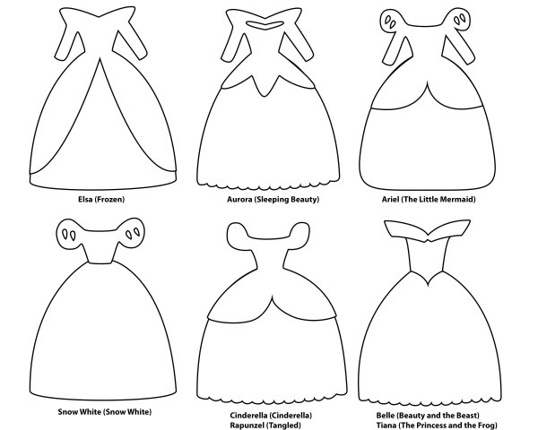 Шаблон платья