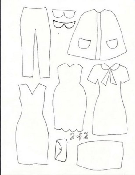 Шаблон одежды для кукол