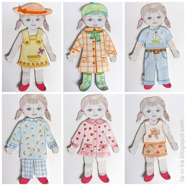 Куклы в сезонной одежде