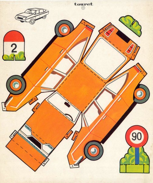 Поделки из бумаги машины