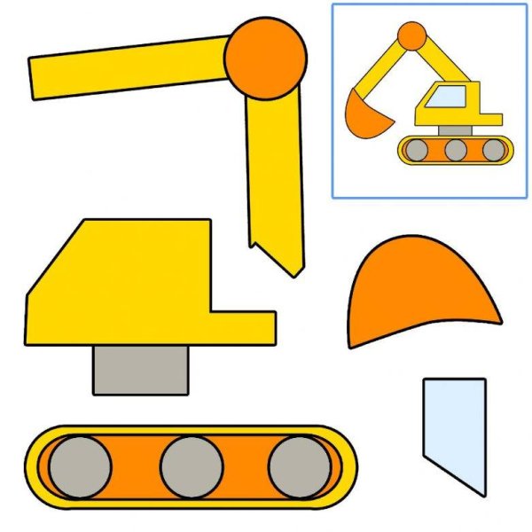 Aппликация "машинки"