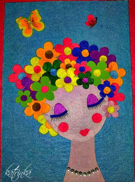 Аппликация из фетра своими руками