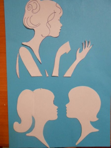 Открытка аппликация ко Дню матери