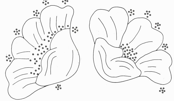 Аппликация из ткани цветы шаблоны