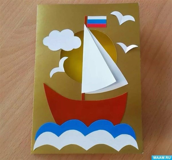 Поделка кораблик из бумаги на 23 февраля