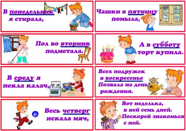 Учим дни недели