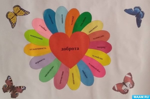 Аппликация на тему доброта
