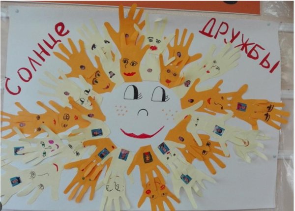 Коллективная работа про дружбу для детей