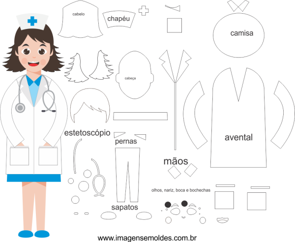 Доктор из фетра выкройка