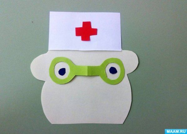 Аппликация врач старшая группа