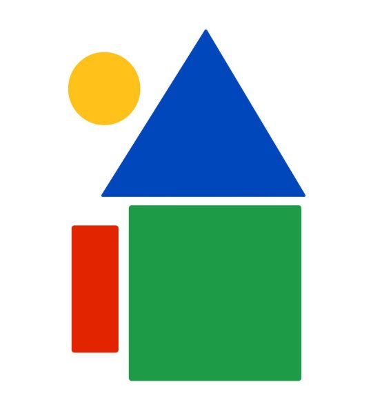 Домики с геометрическими фигурами