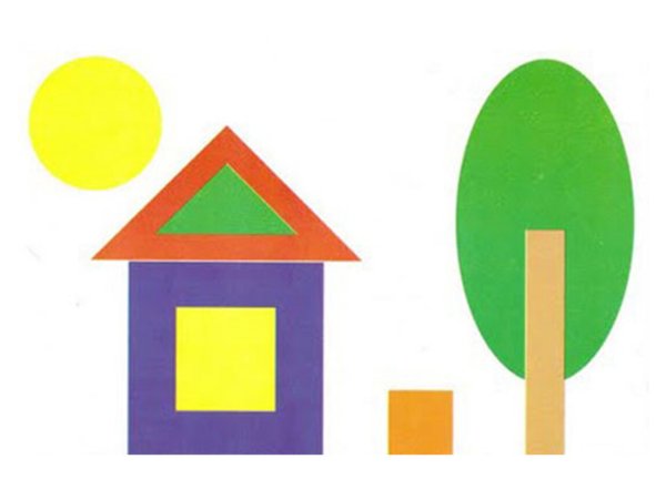 Аппликация домик