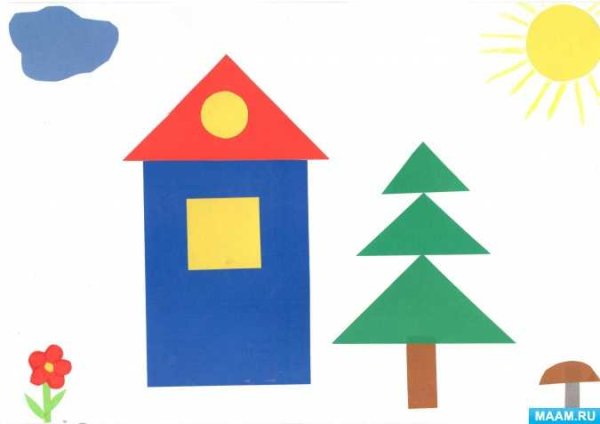 Аппликация дом