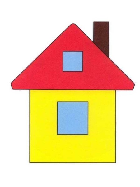 Домик из геометрических фигур