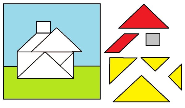 Логическая игра танграм