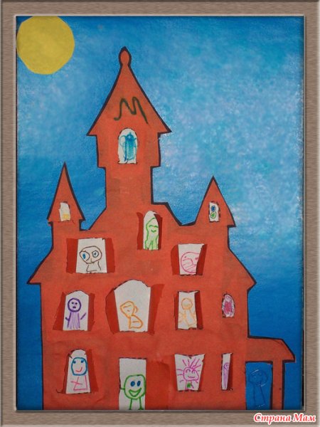 Аппликация домик