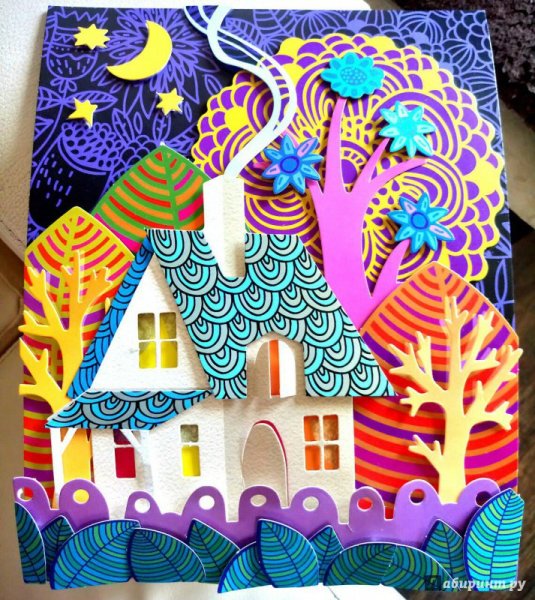 Аппликация домик