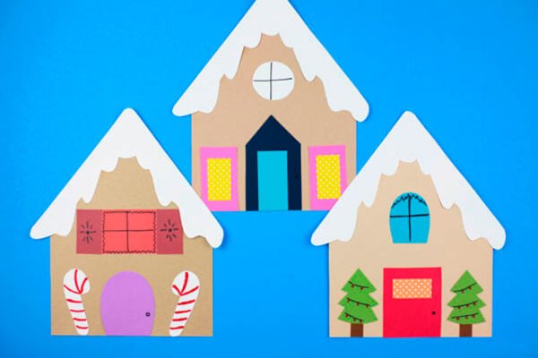 Домик из бумаги для детей