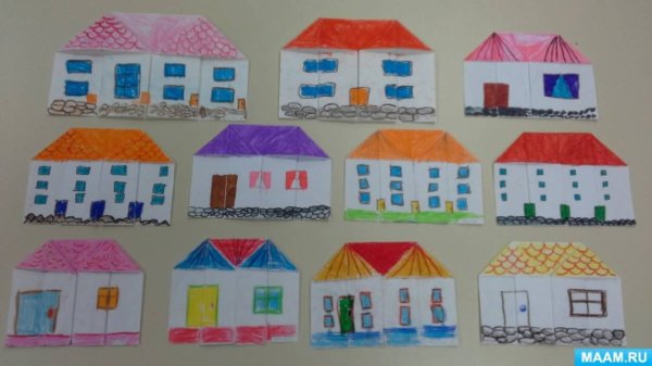 Конструируем домики в средней группе
