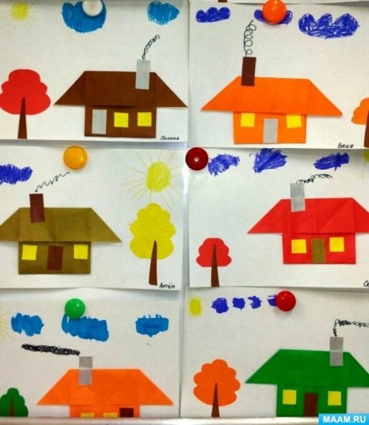 Аппликация дом