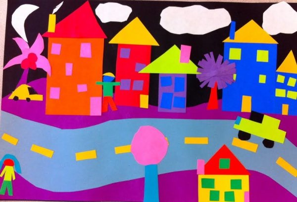 Картины из геометрических фигур