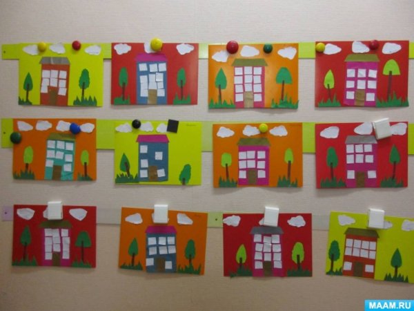 Аппликация в средней группе