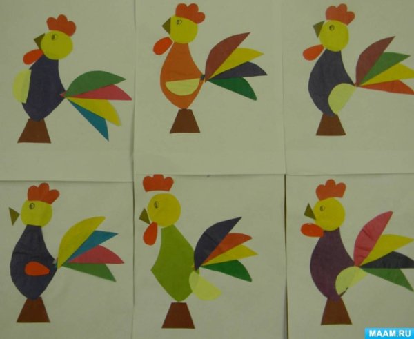 Аппликация в подготовительной группе