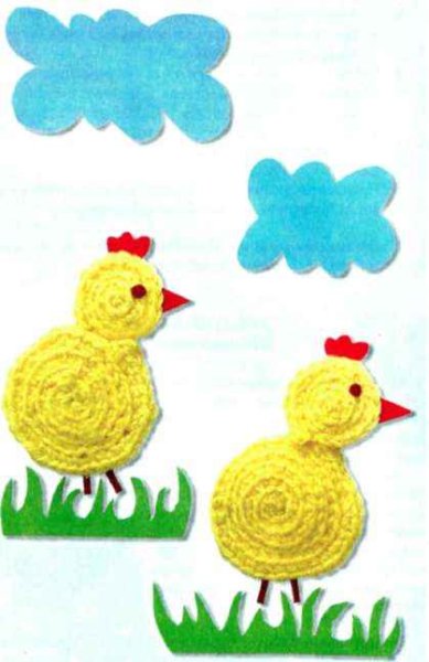 Цыпленок аппликация ср гр.