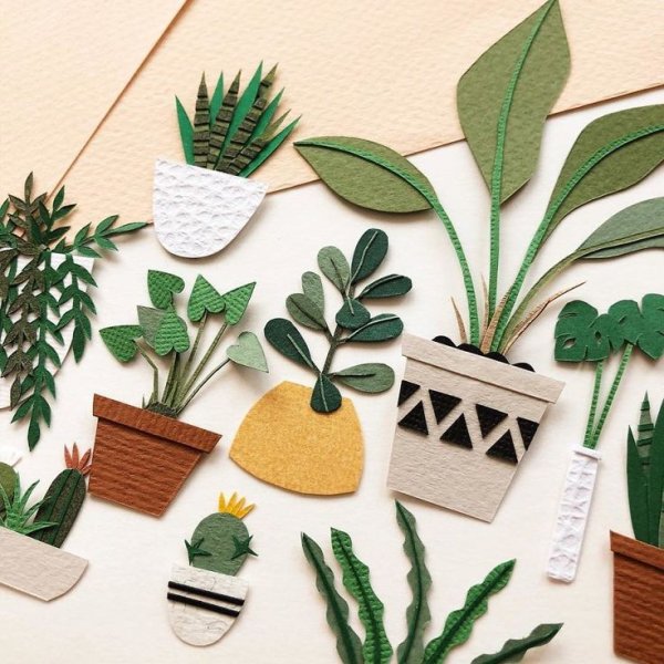 Растения из бумаги