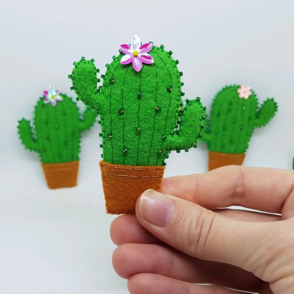 Аппликация Кактус