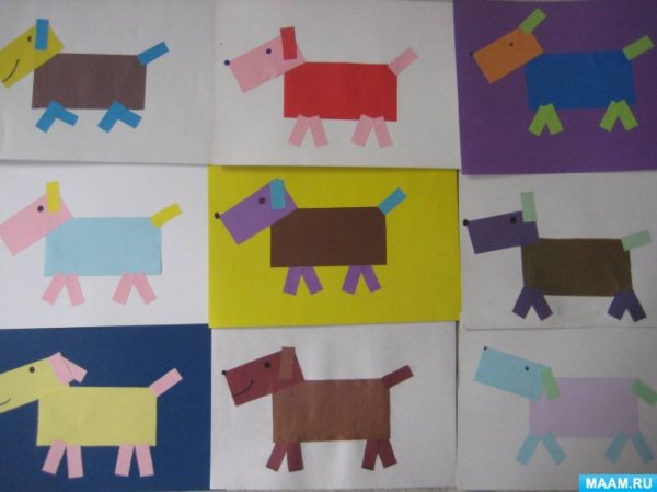 Аппликация в старшей группе