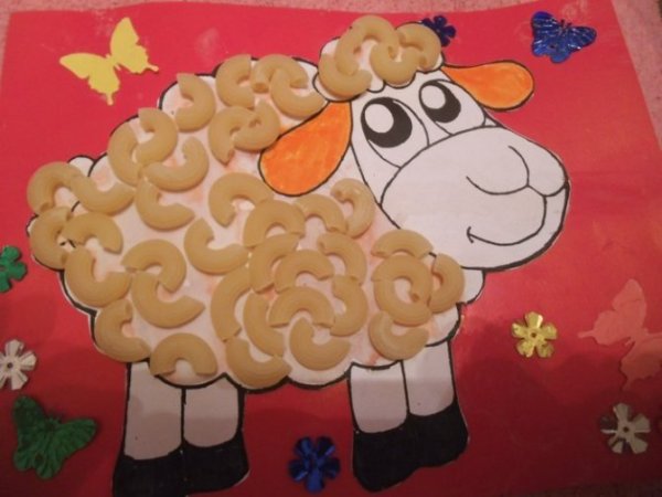 Аппликация барашек