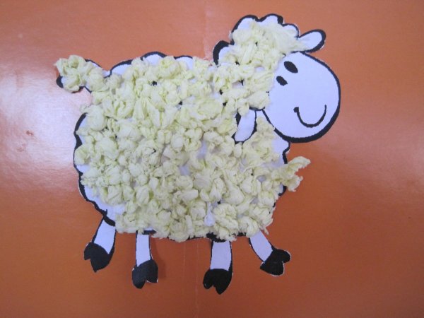 Аппликация из салфеток