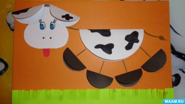 Аппликация домашние животные средняя группа