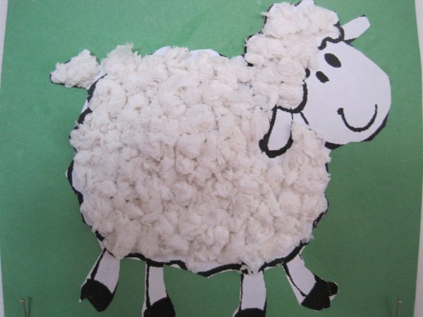 Аппликация из салфеток