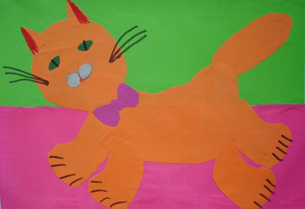 Аппликация в подготовительной группе на тему животные