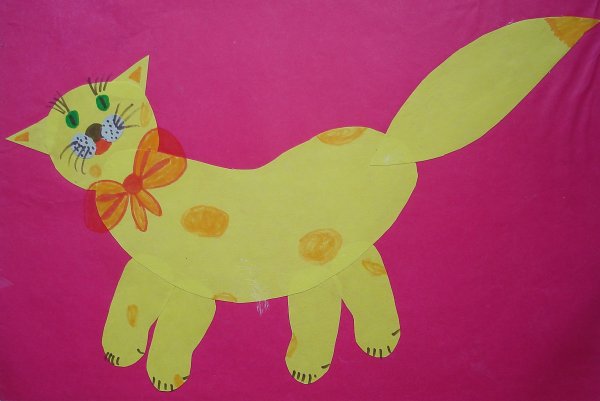 Аппликация в подготовительной группе на тему домашние животные