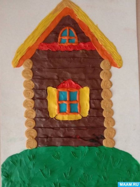 Пластилинография Теремок средняя группа