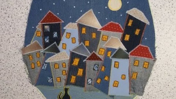 Джинсовые домики аппликации