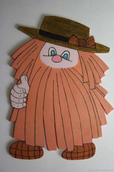 Домовенок из картона