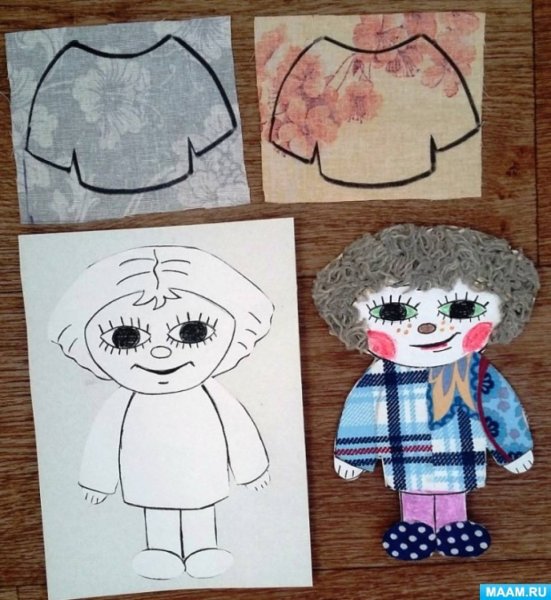 Аппликации на тему Домовой