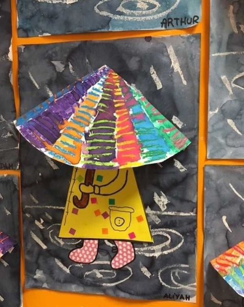 Поделка осенний дождик