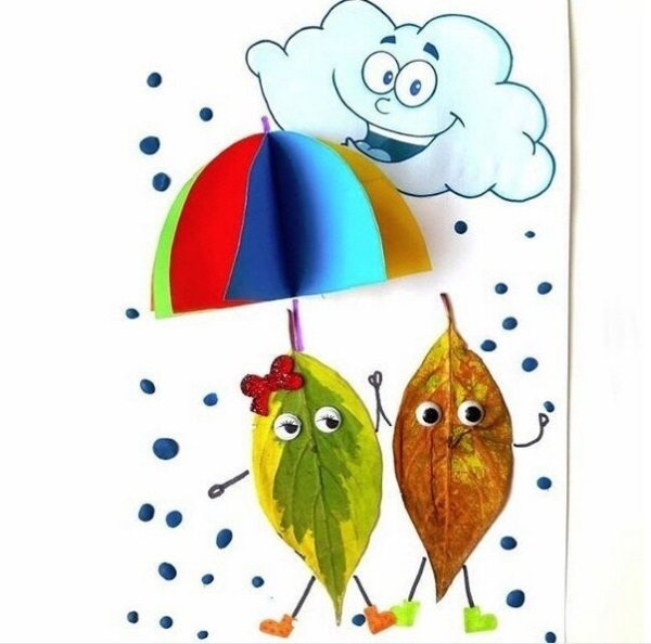 Поделка зонтик аппликация